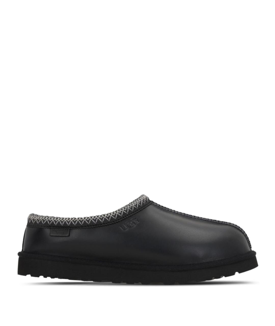 UGG AUSTRALIA Черные кожаные низкие ботинки, фото 1