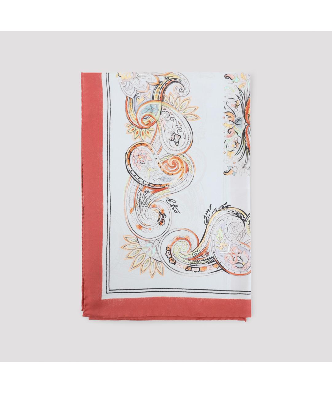 ETRO Синий шелковый платок, фото 3