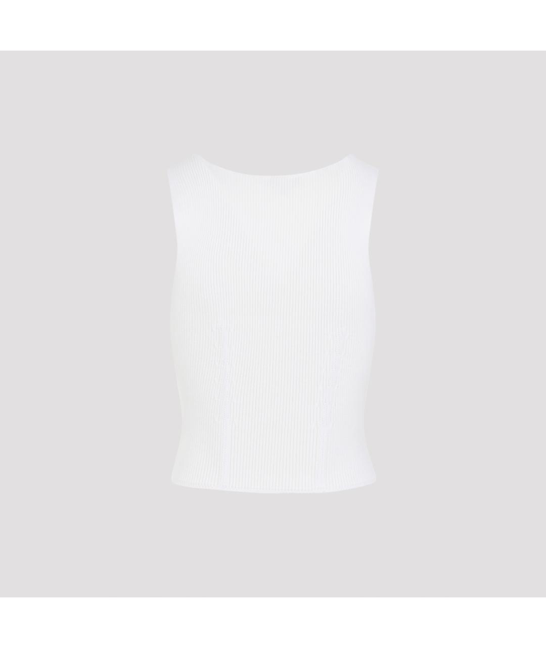 ALAIA Белая шерстяная майка, фото 2