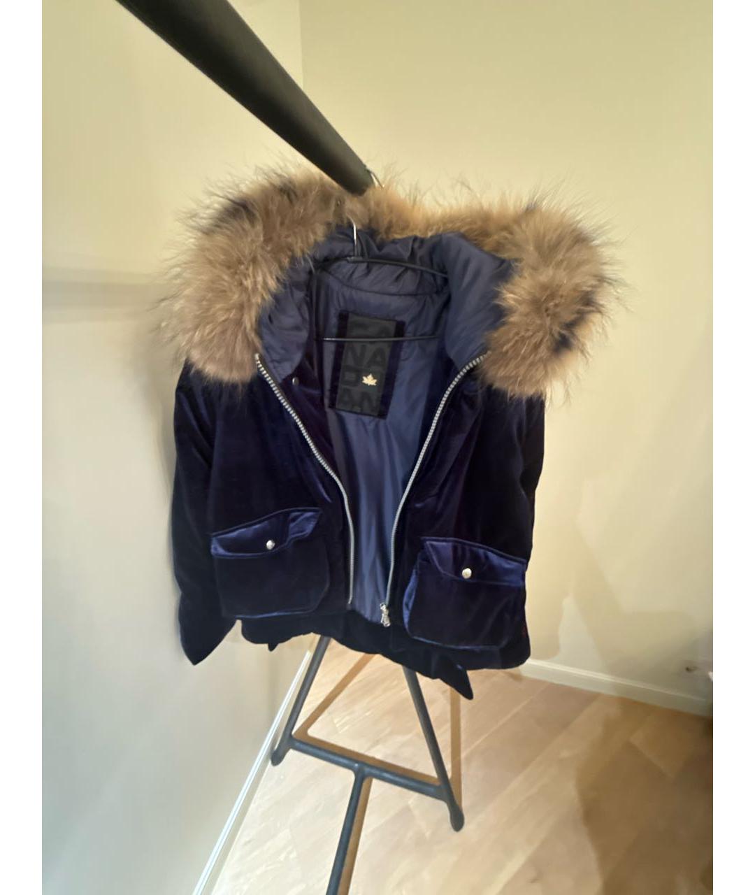 CANADA GOOSE Синяя бархатная куртка, фото 4