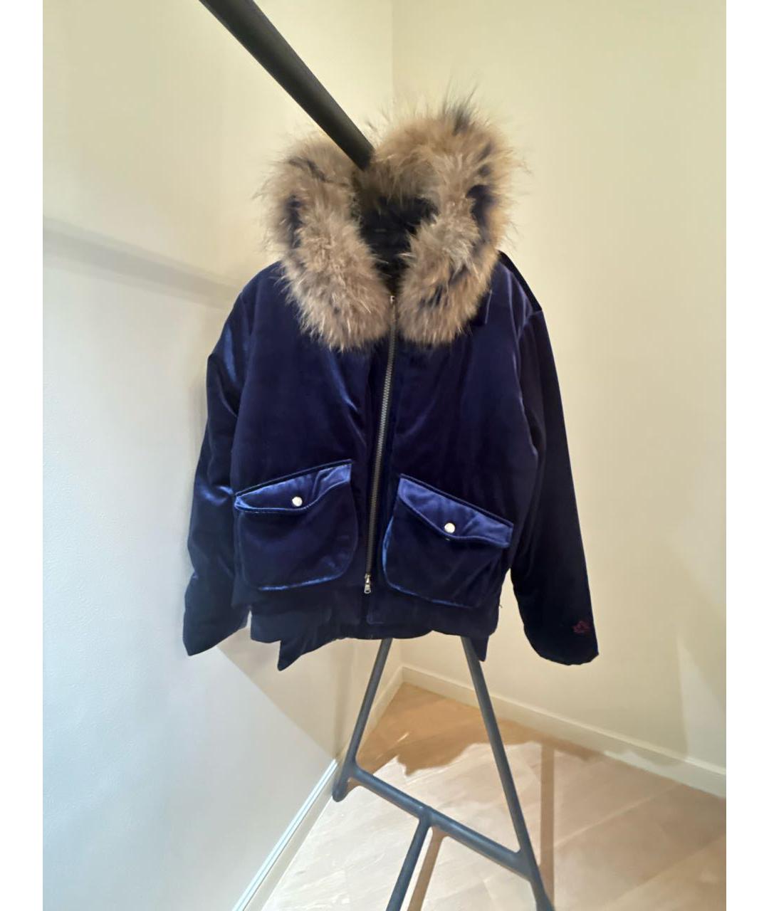 CANADA GOOSE Синяя бархатная куртка, фото 5