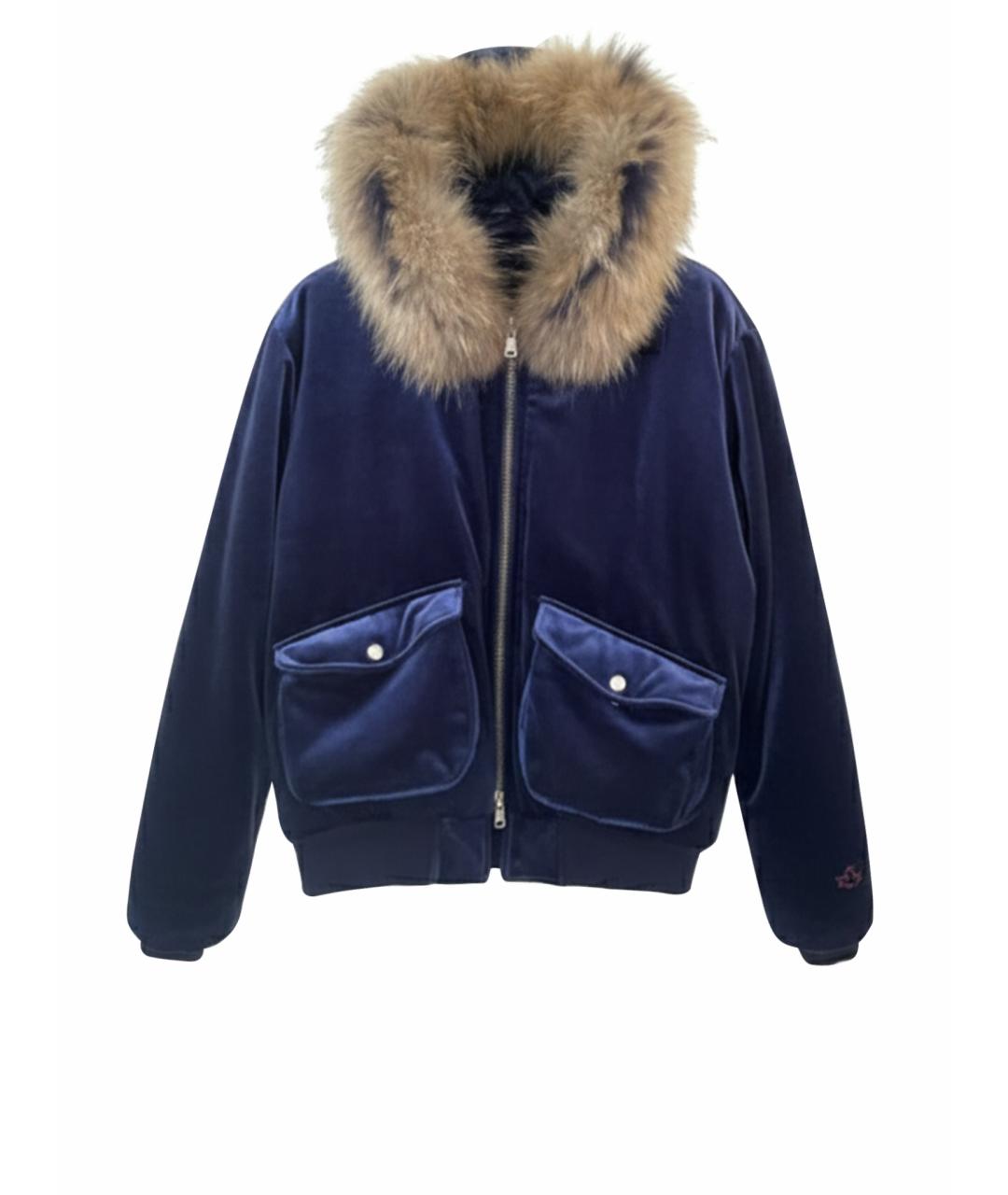 CANADA GOOSE Синяя бархатная куртка, фото 1