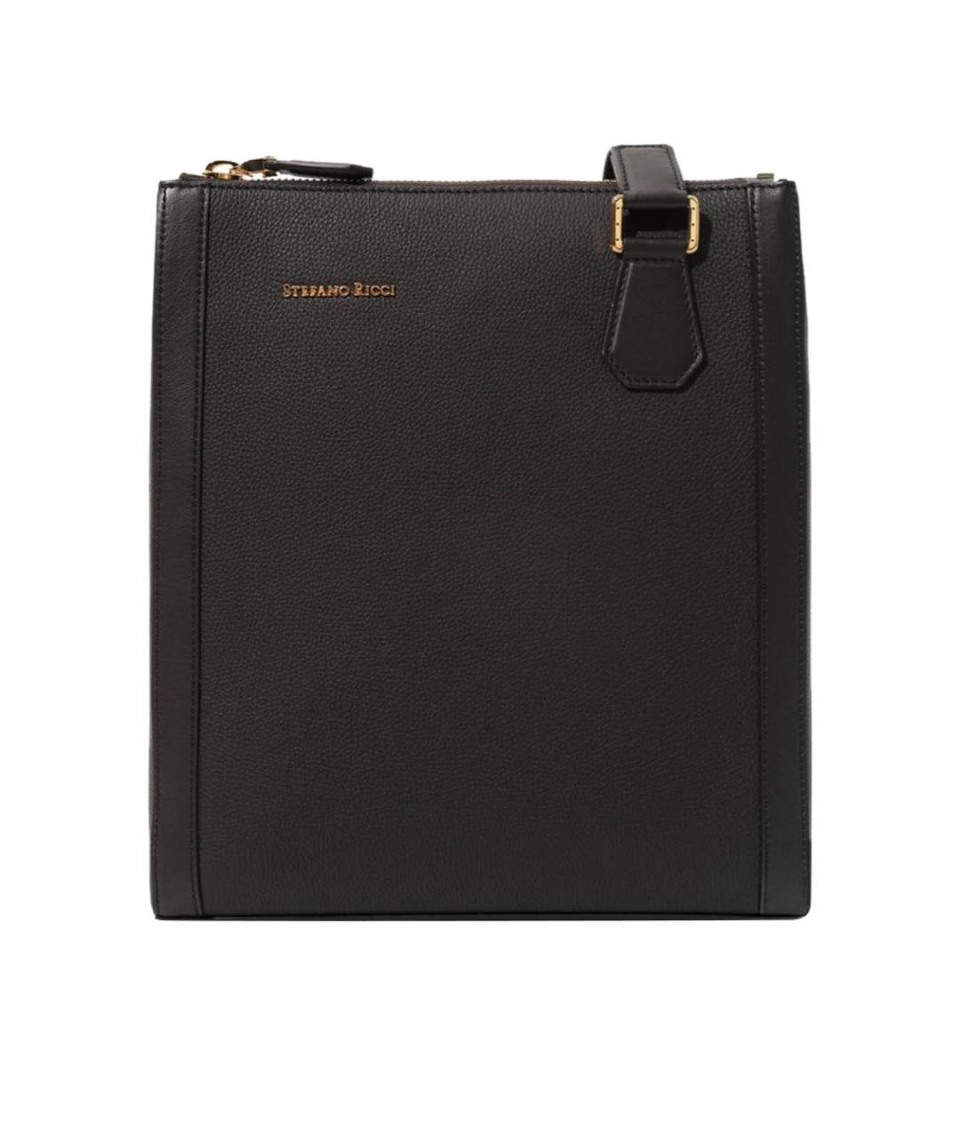 STEFANO RICCI Коричневая кожаная сумка на плечо, фото 1