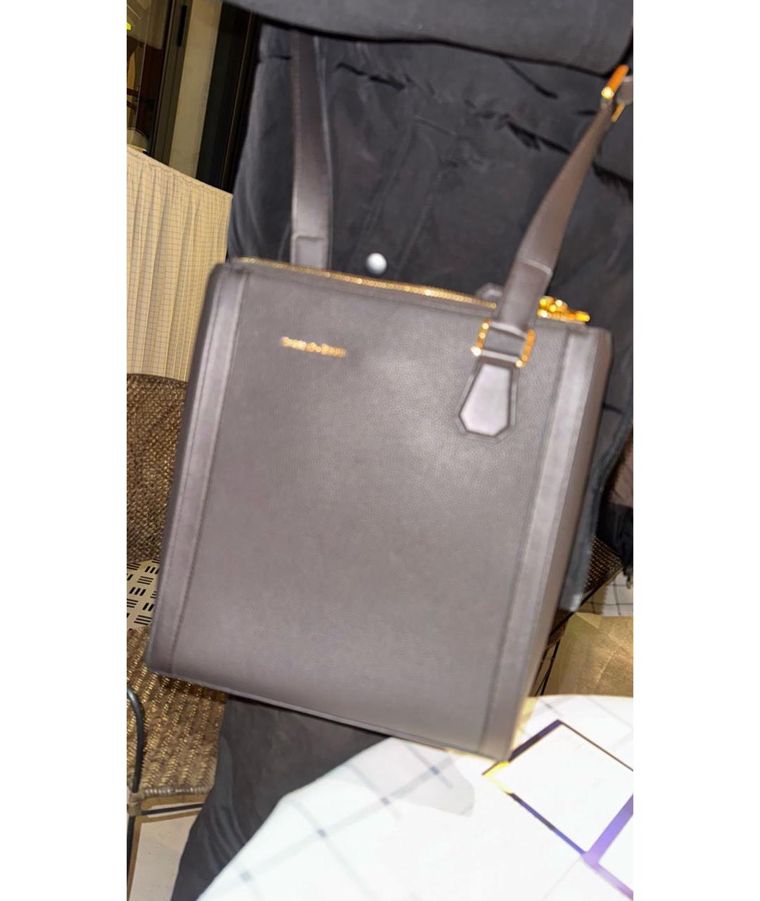 STEFANO RICCI Коричневая кожаная сумка на плечо, фото 6