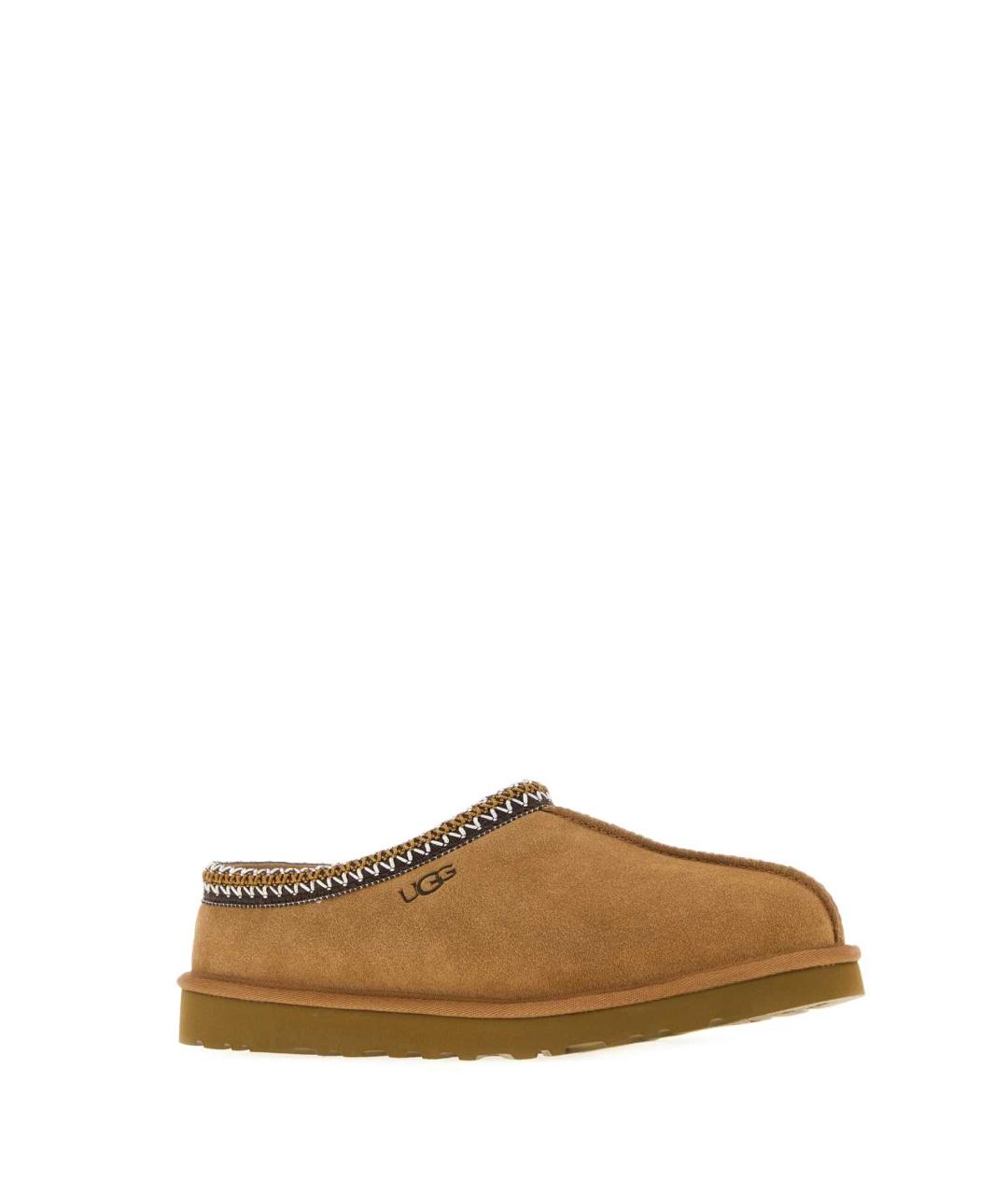 UGG AUSTRALIA Бежевые нубуковые низкие ботинки, фото 2