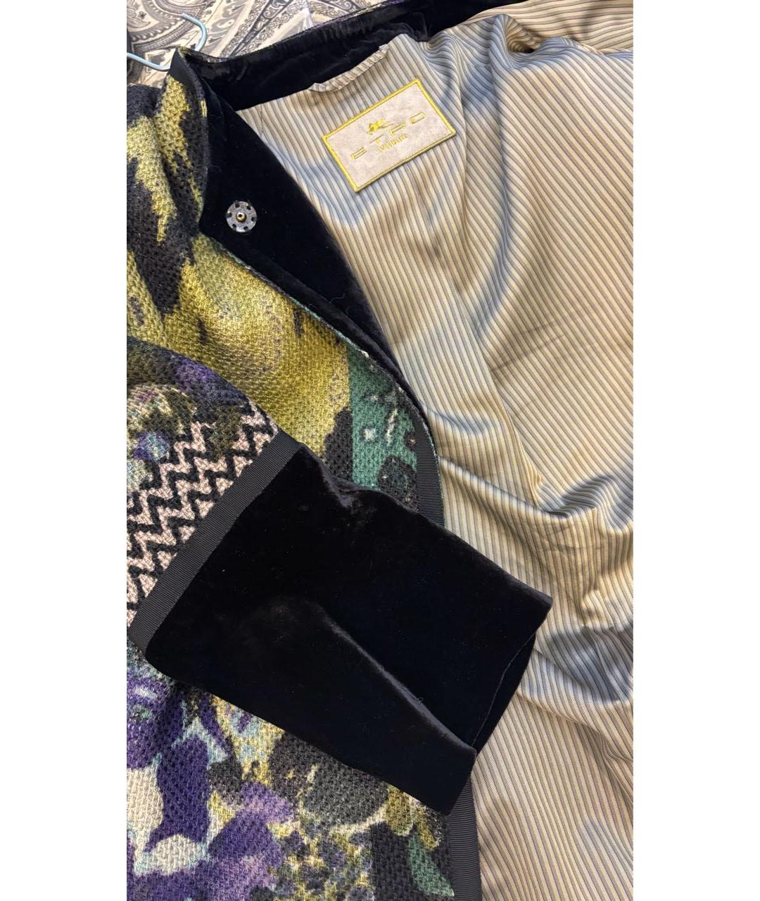 ETRO Мульти шерстяное пальто, фото 5
