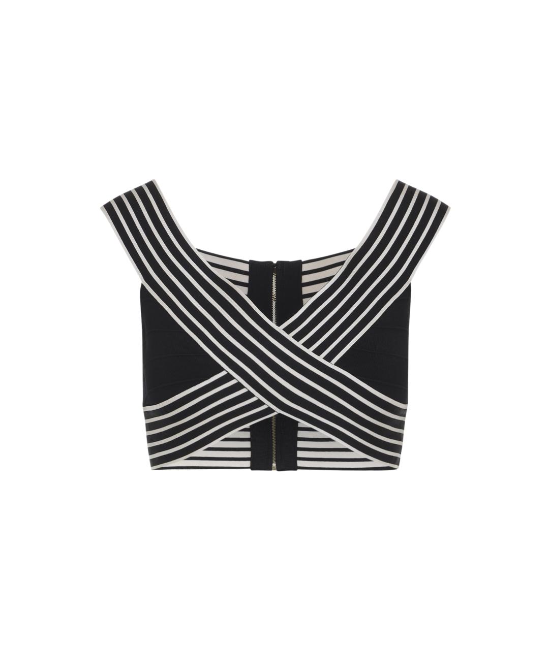 ELISABETTA FRANCHI Черная вискозная майка, фото 1