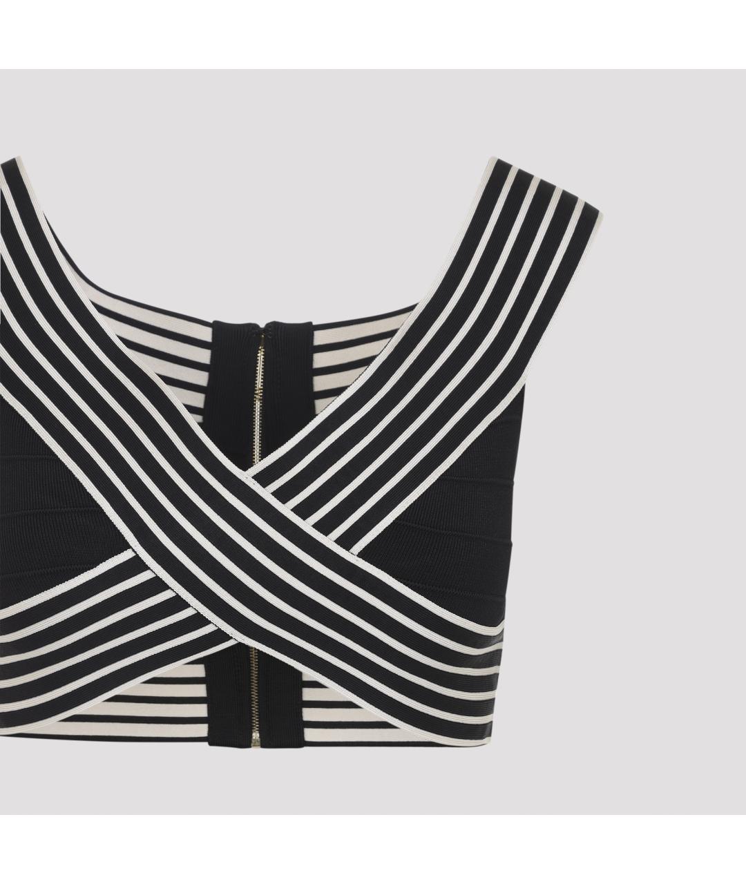 ELISABETTA FRANCHI Черная вискозная майка, фото 2