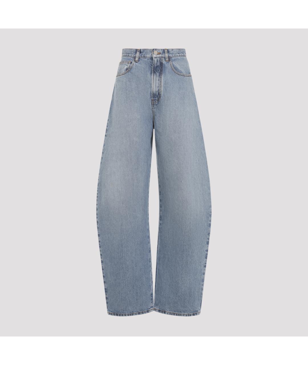 ALAIA Синие хлопковые джинсы клеш, фото 2