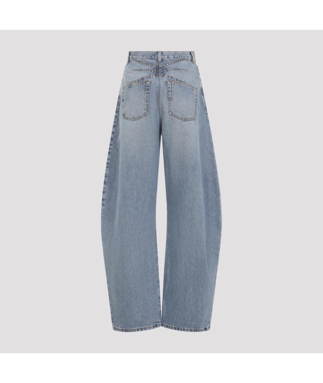 ALAIA Синие хлопковые джинсы клеш, фото 3