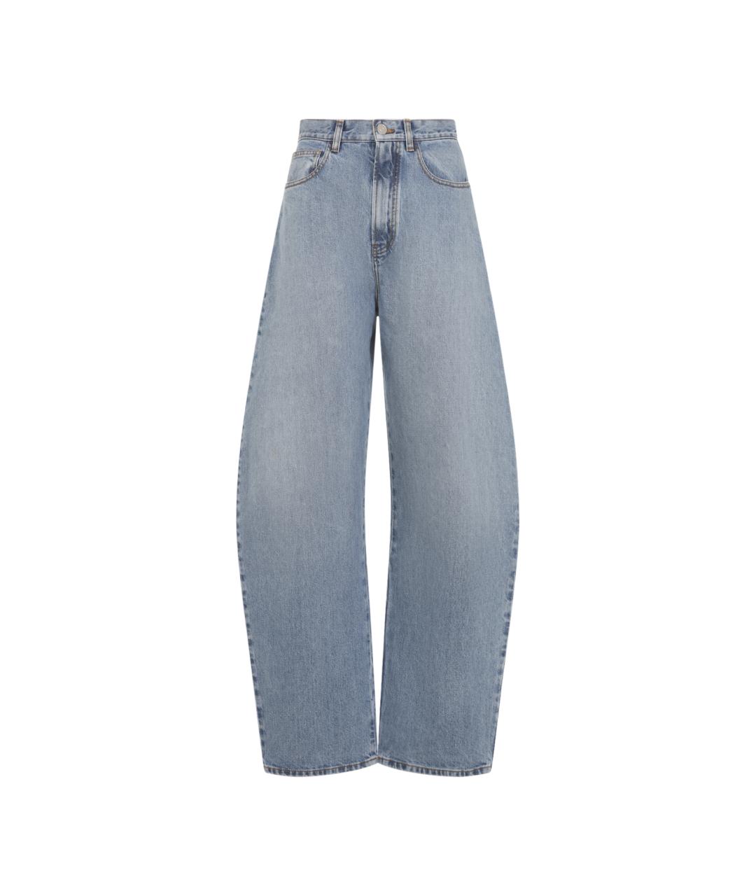 ALAIA Синие хлопковые джинсы клеш, фото 1