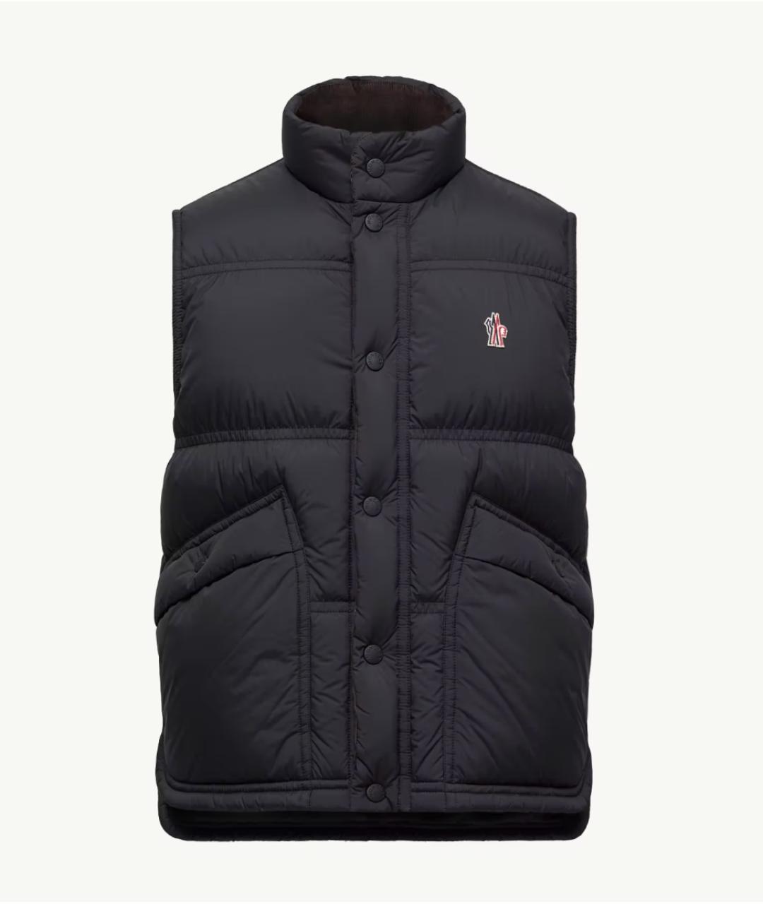 MONCLER Черный полиамидовый жилет, фото 7