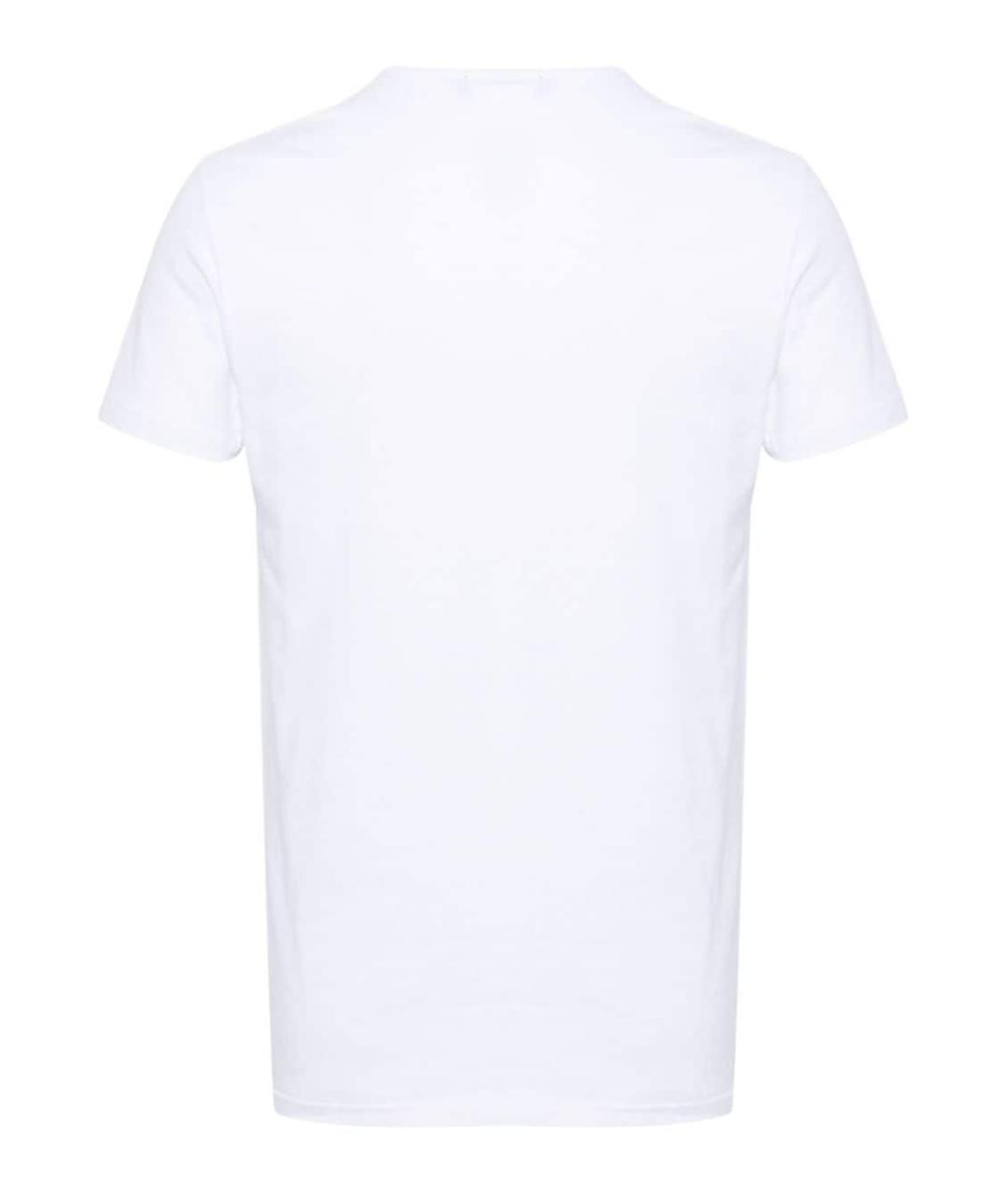 VERSACE Белая хлопковая футболка, фото 3