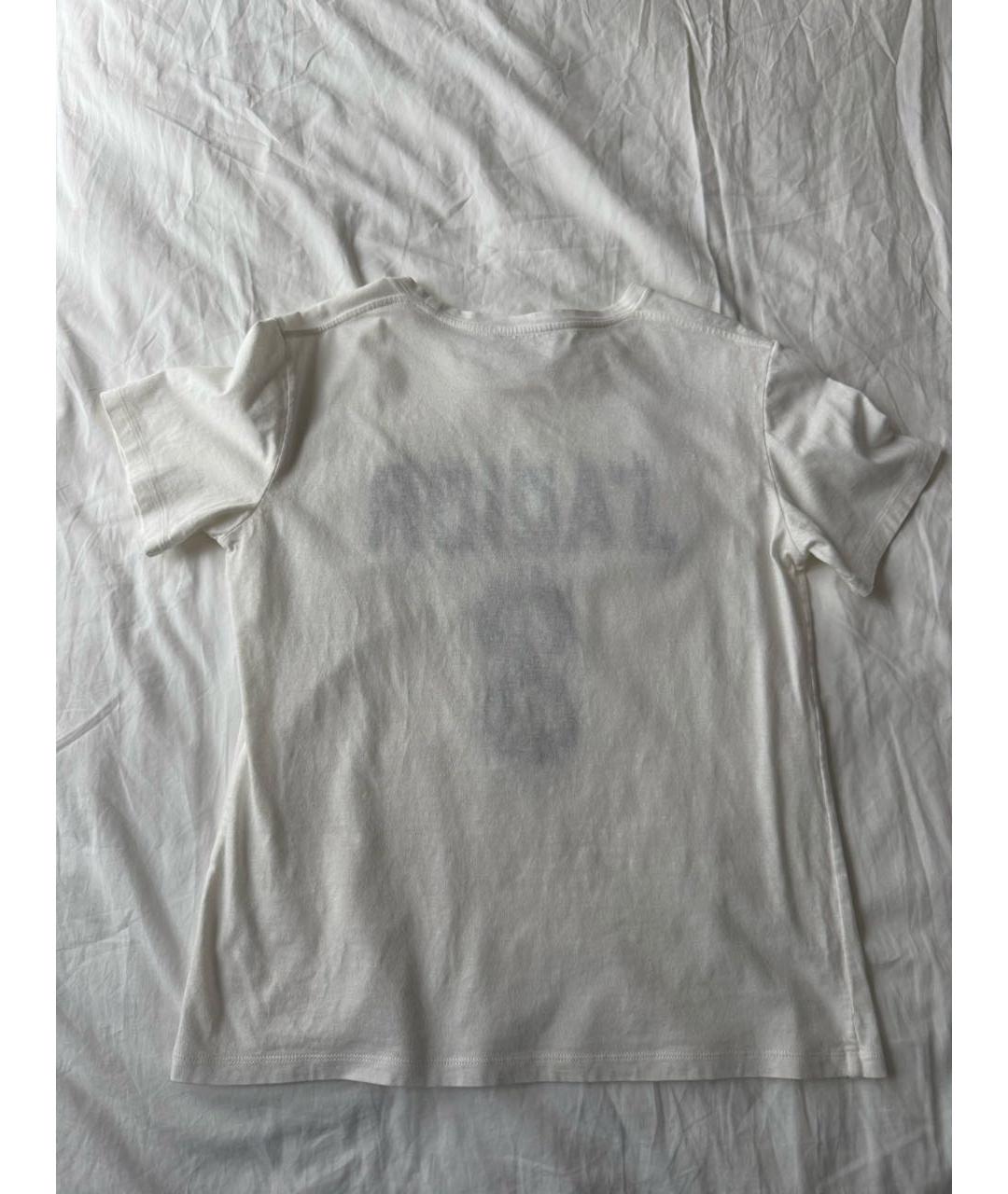 CHRISTIAN DIOR Белая хлопковая футболка, фото 2