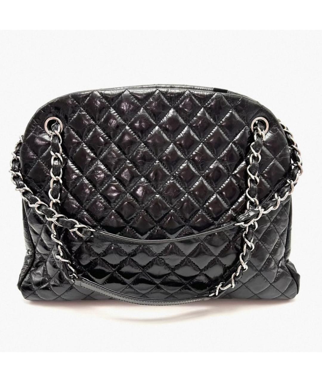 CHANEL Черная кожаная сумка через плечо, фото 2