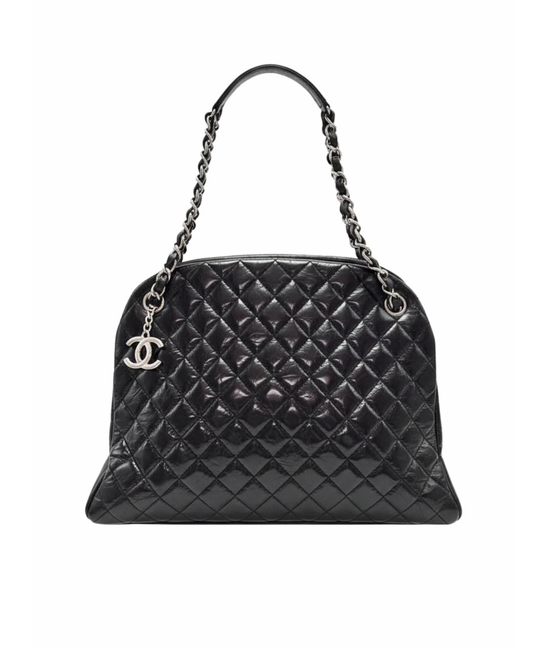 CHANEL Черная кожаная сумка через плечо, фото 1