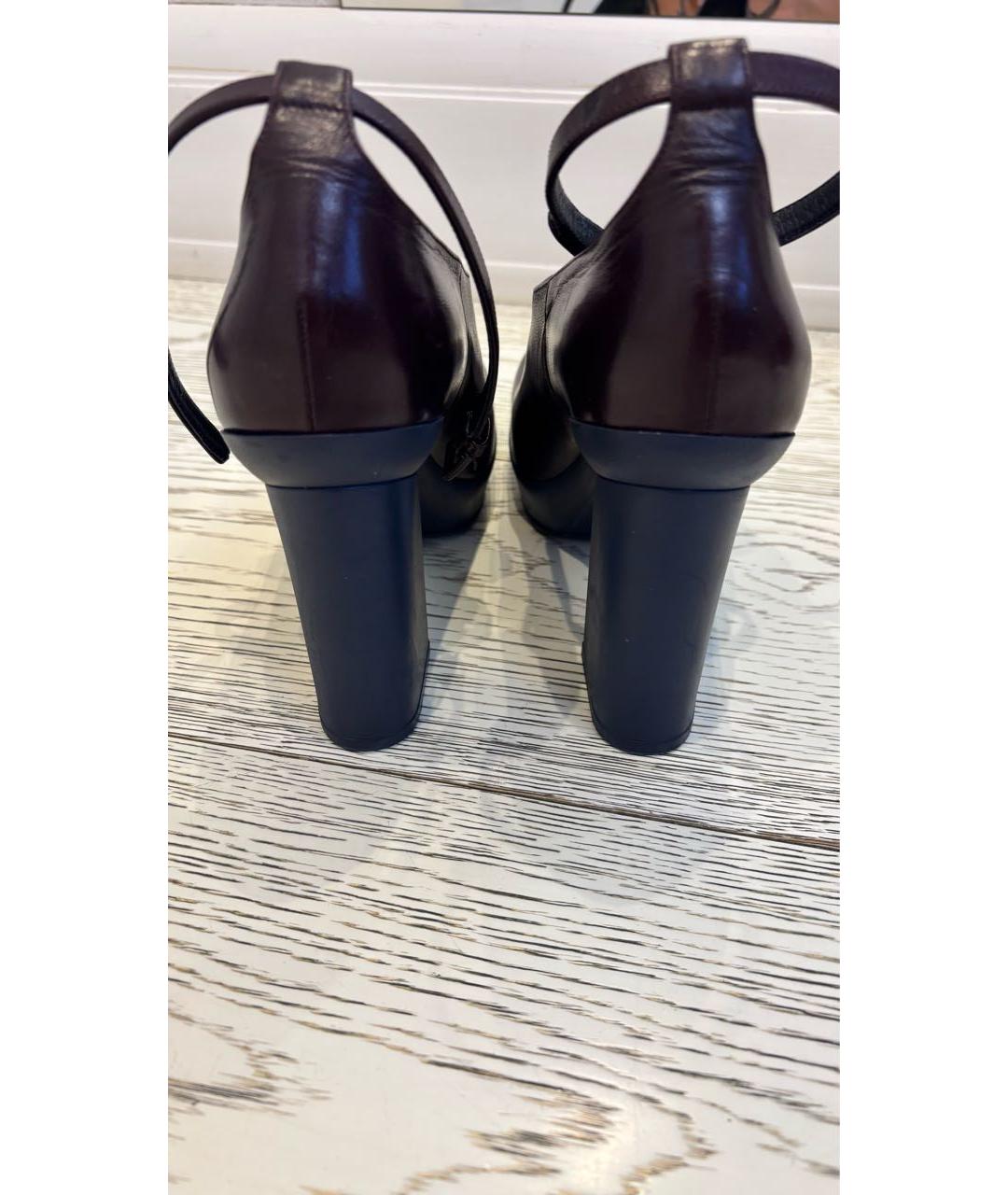 CELINE Фиолетовые кожаные ботильоны, фото 2