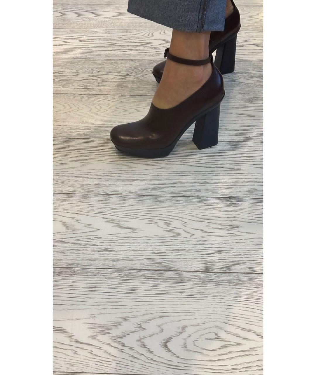 CELINE Фиолетовые кожаные ботильоны, фото 6