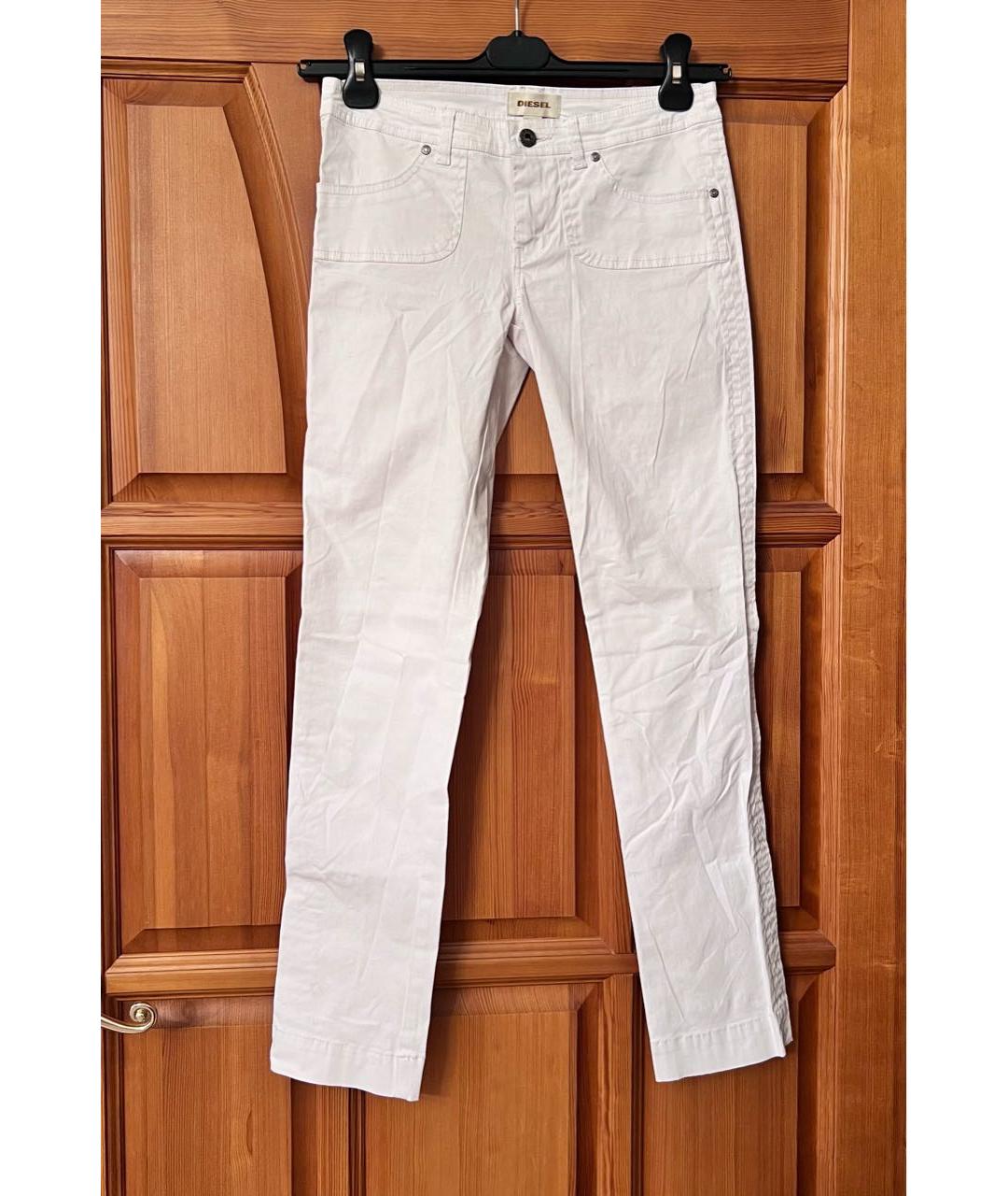 DIESEL Белые джинсы слим, фото 4