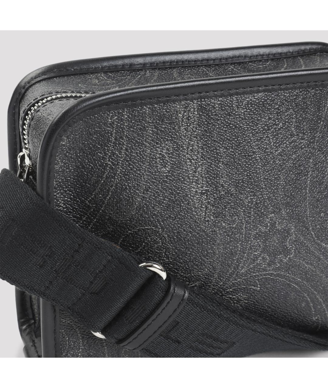 ETRO Черная синтетическая сумка на плечо, фото 4