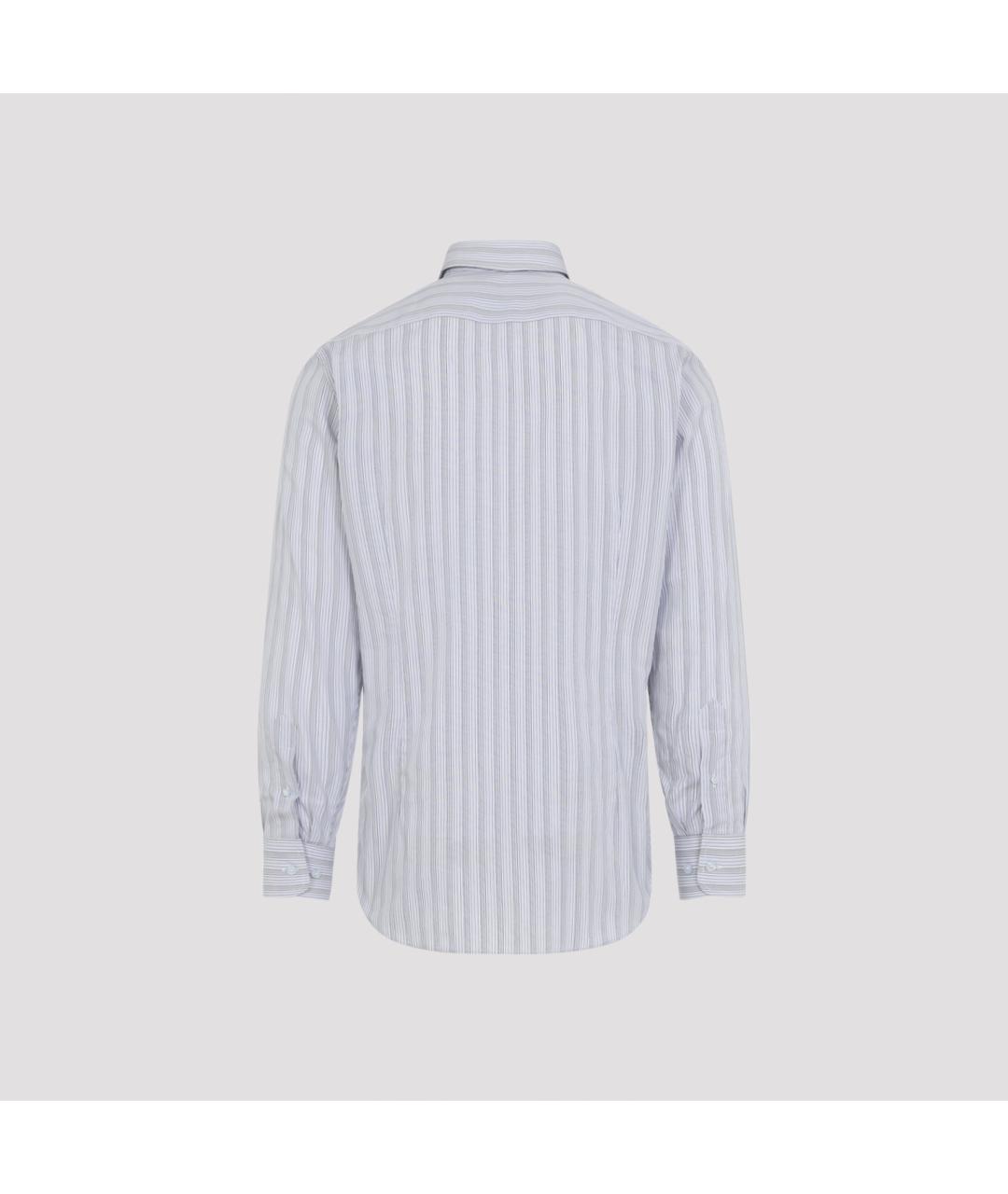 ETRO Синяя хлопковая кэжуал рубашка, фото 3