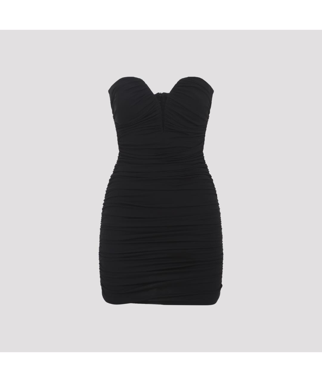 ELISABETTA FRANCHI Черное вискозное платье, фото 2