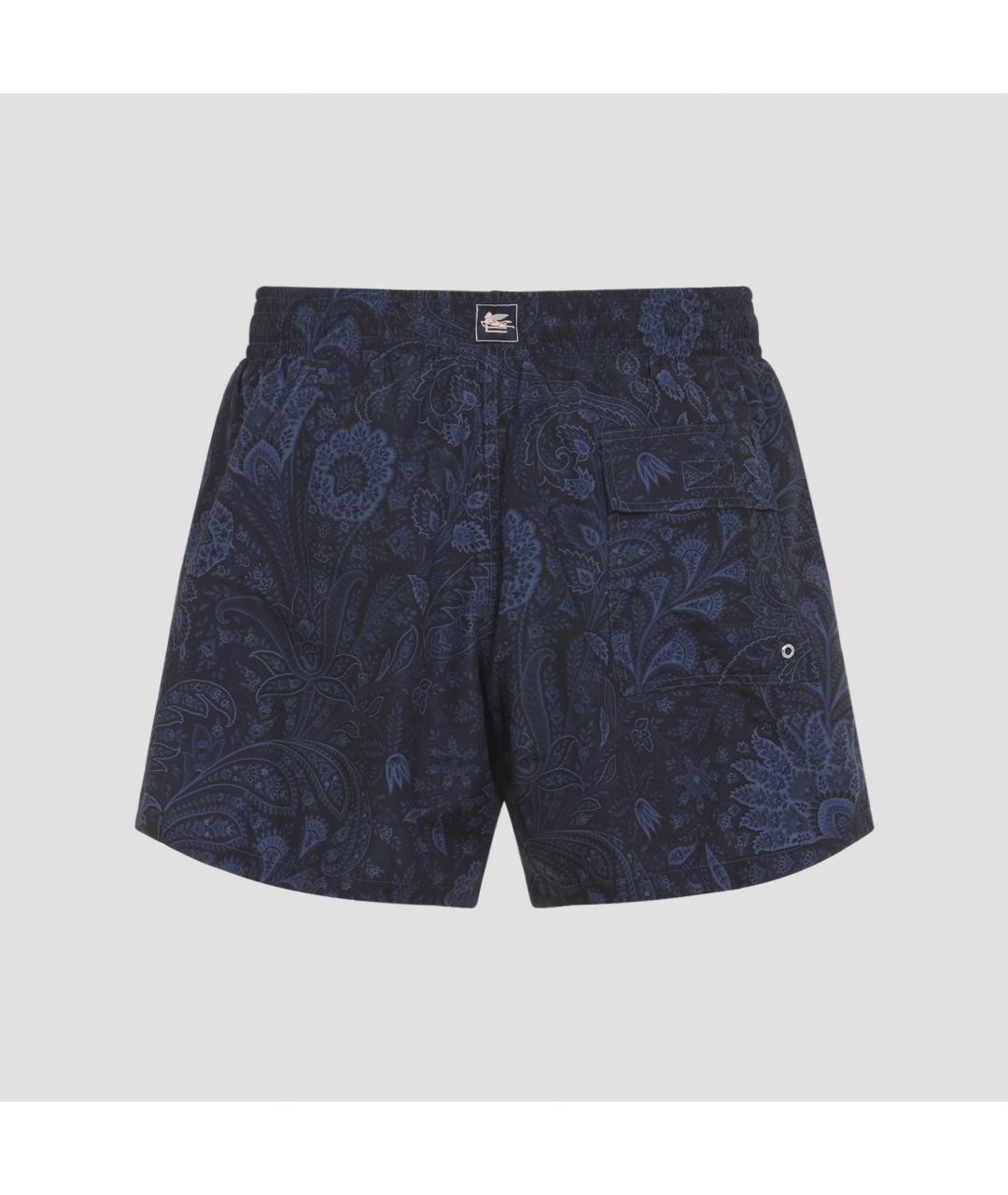 ETRO Синие полиэстеровые шорты, фото 3