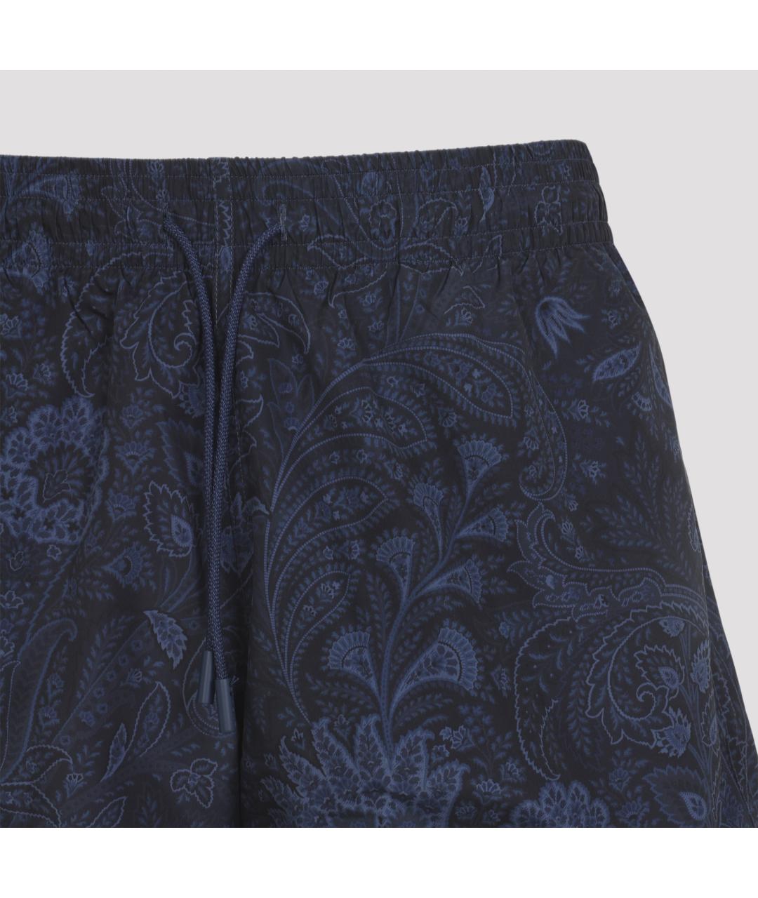 ETRO Синие полиэстеровые шорты, фото 4