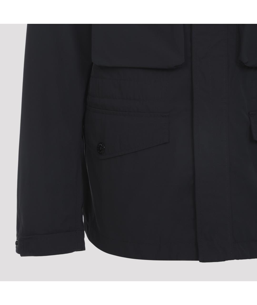 STONE ISLAND Черная полиэстеровая куртка, фото 4