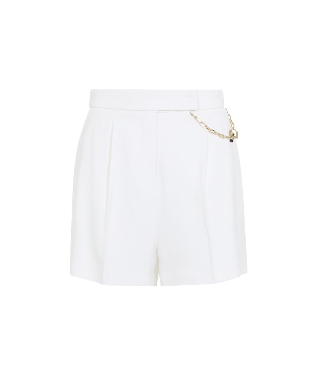 ELISABETTA FRANCHI Белые вискозные шорты, фото 1