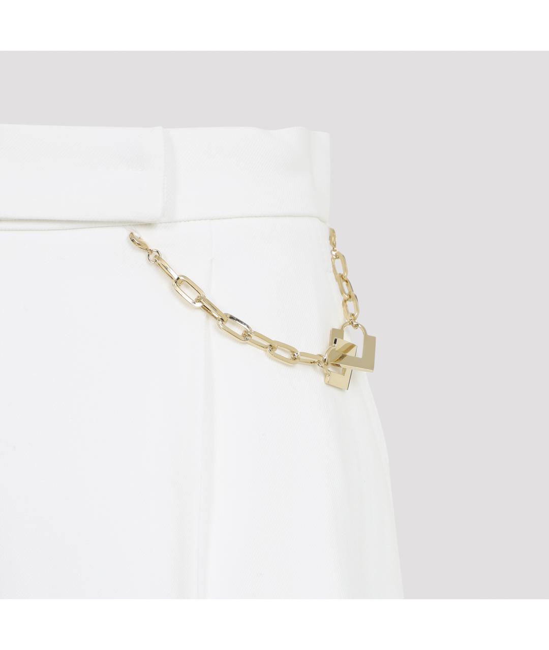 ELISABETTA FRANCHI Белые вискозные шорты, фото 3