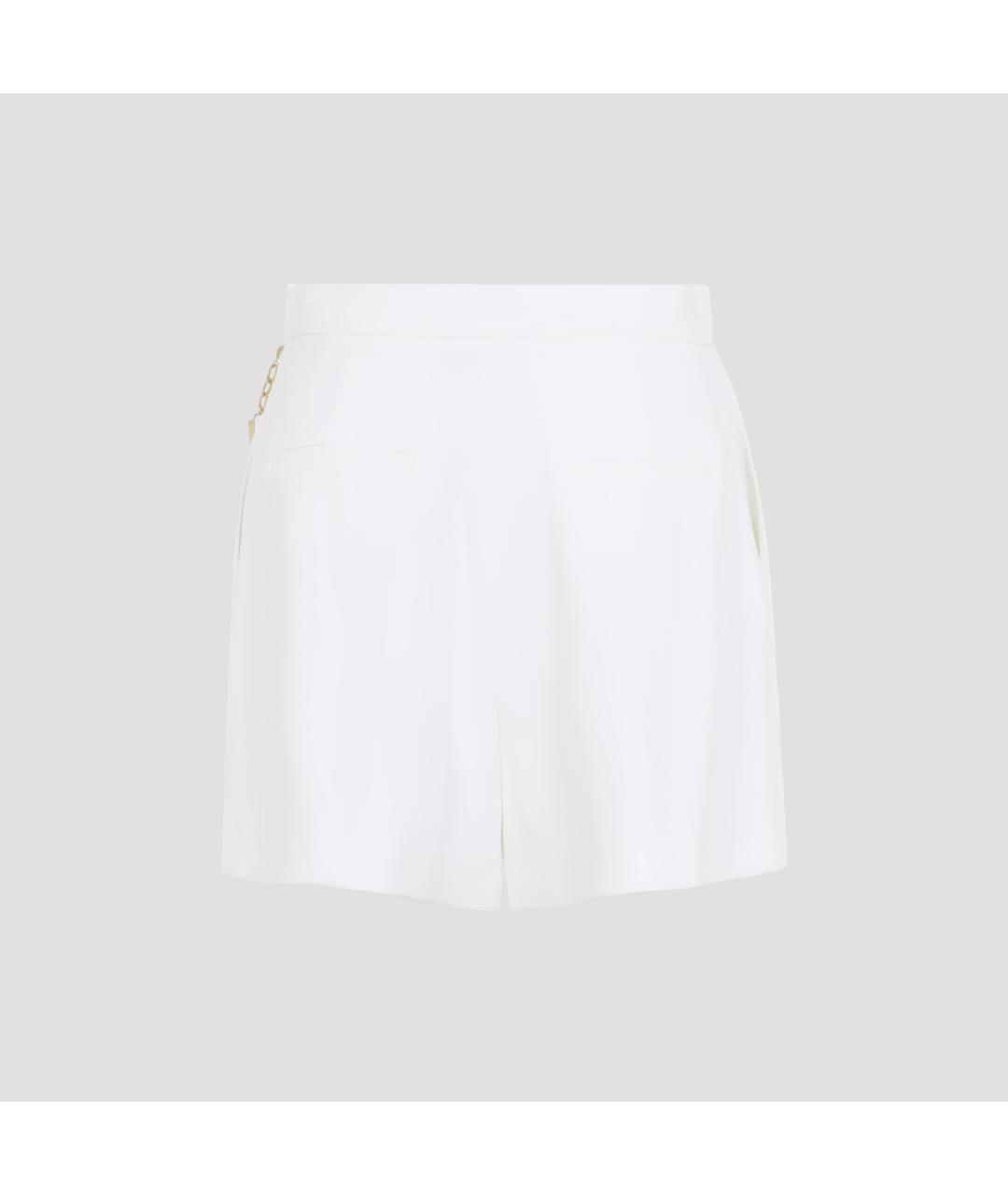 ELISABETTA FRANCHI Белые вискозные шорты, фото 4