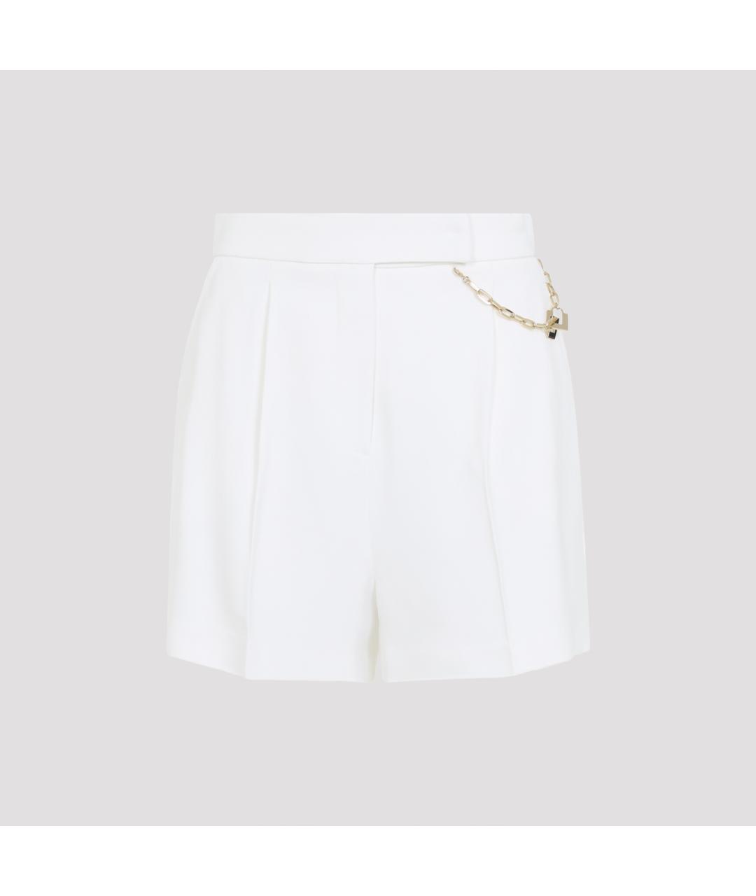 ELISABETTA FRANCHI Белые вискозные шорты, фото 2