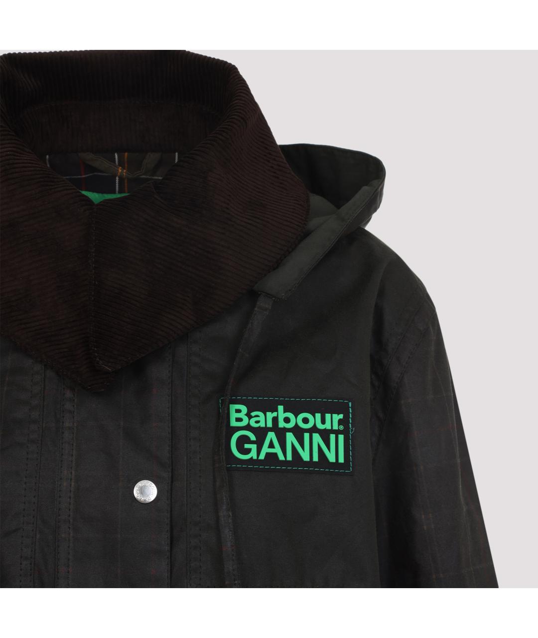 BARBOUR Черная полиэстеровая парка, фото 5