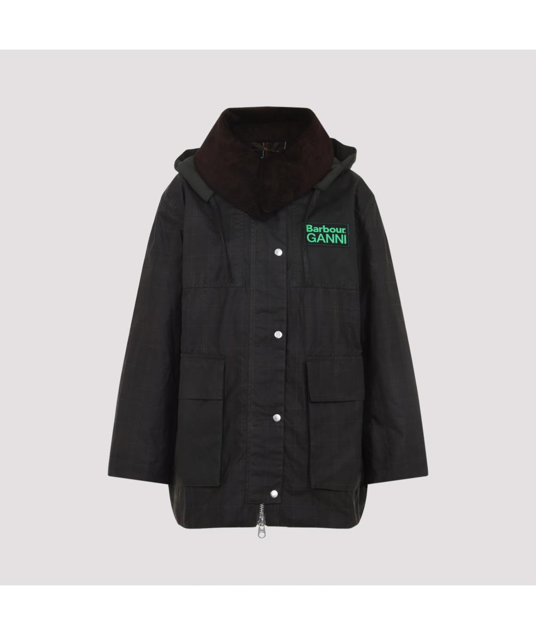 BARBOUR Черная полиэстеровая парка, фото 2