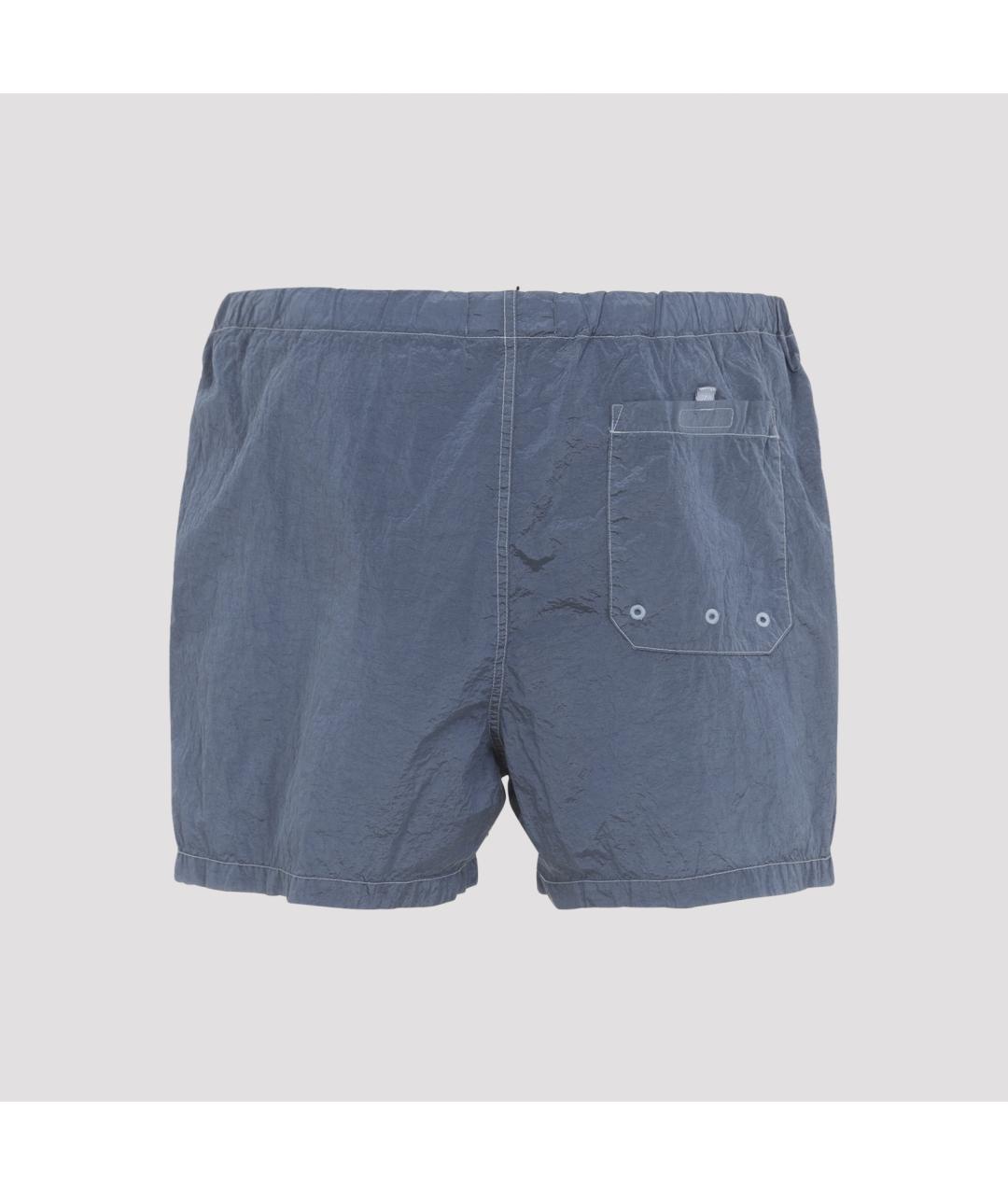 STONE ISLAND Синие полиамидовые шорты, фото 3