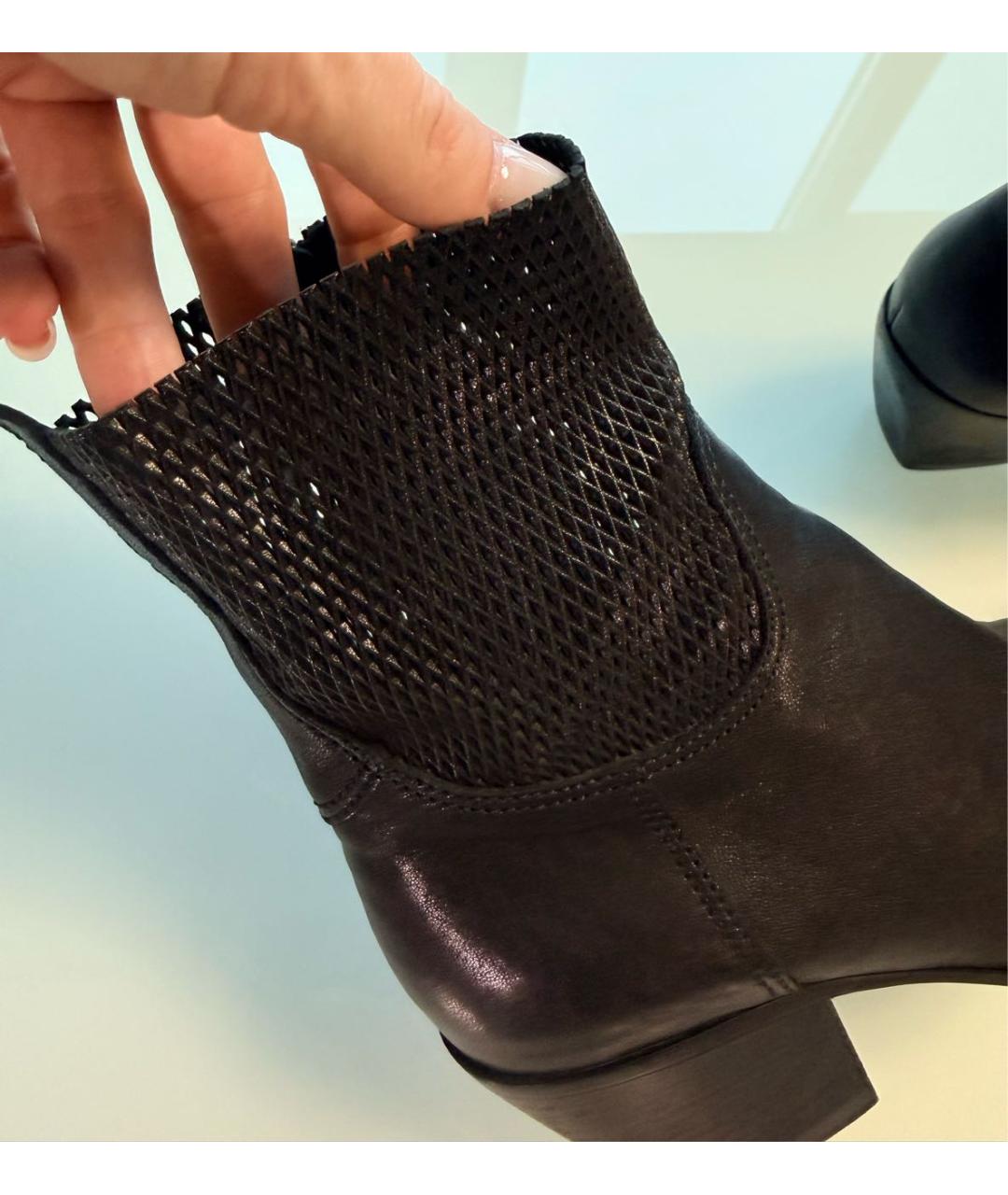 PREMIATA Черные кожаные ботильоны, фото 3