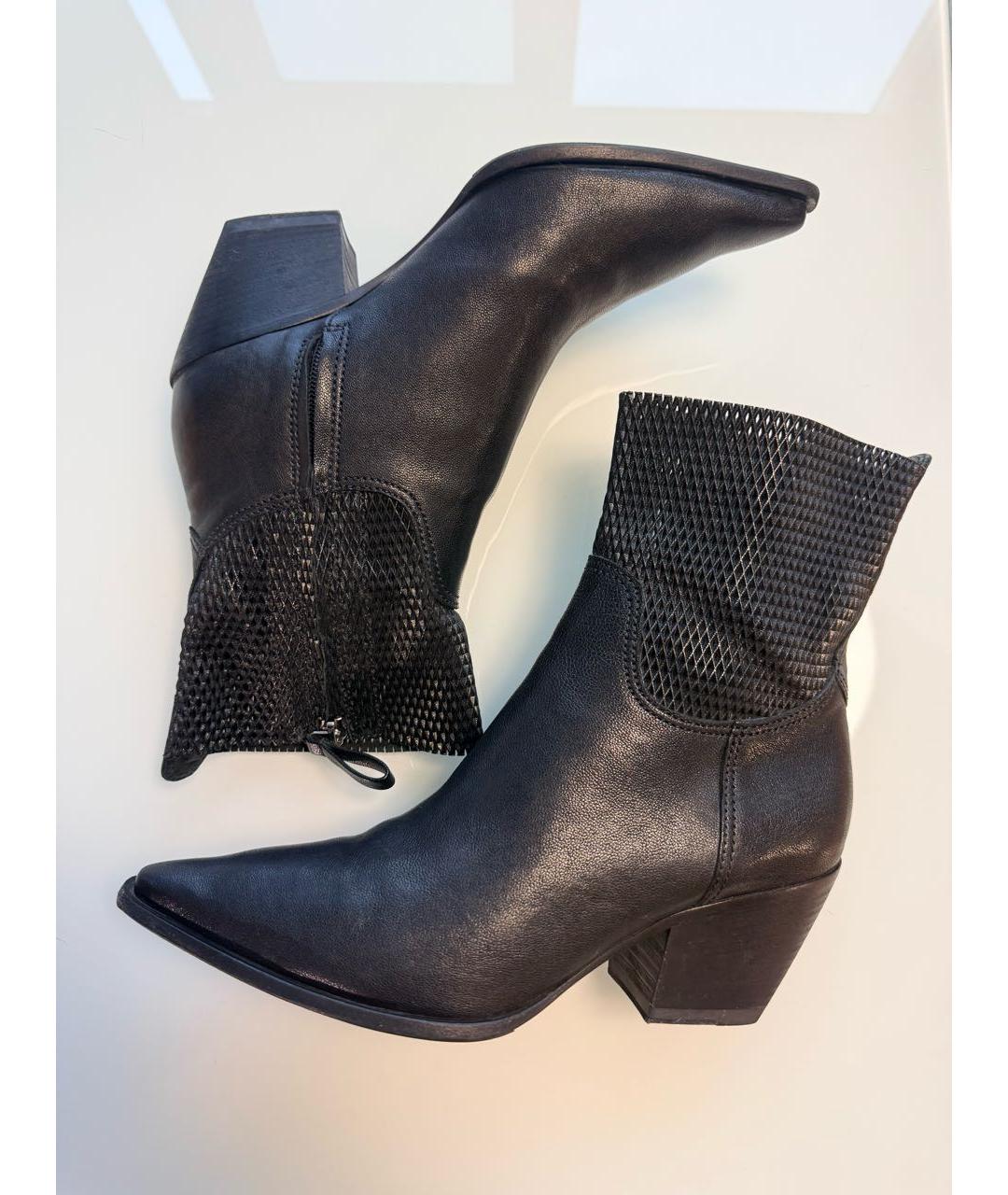 PREMIATA Черные кожаные ботильоны, фото 4