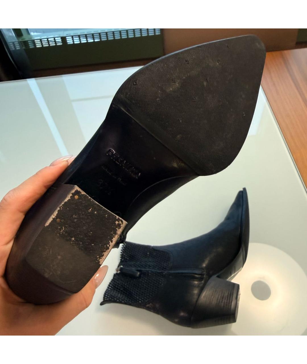 PREMIATA Черные кожаные ботильоны, фото 7