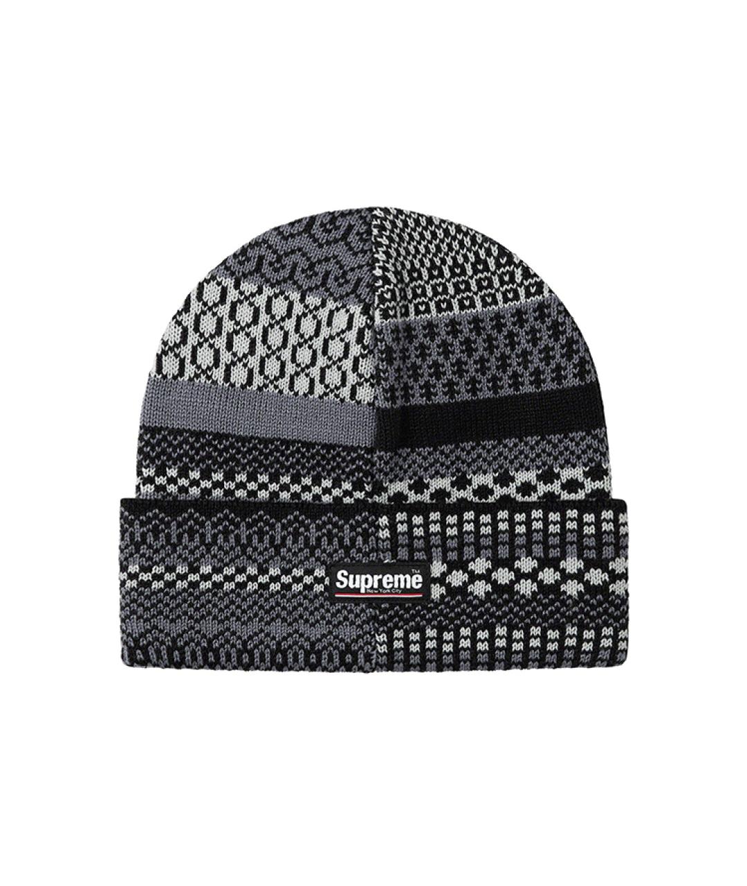 SUPREME Черная шапка, фото 1