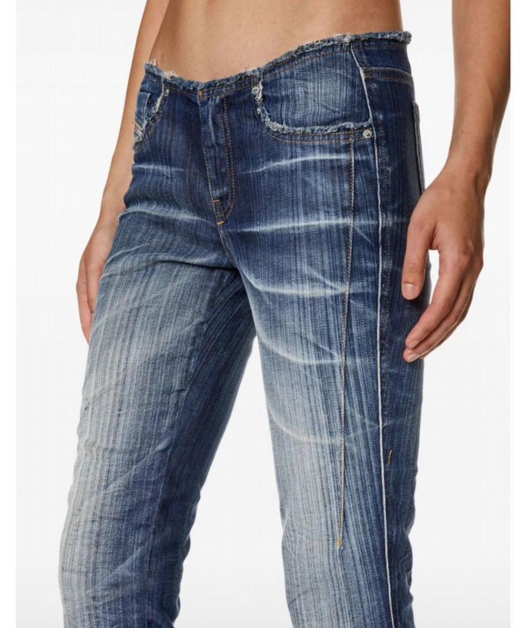 DIESEL Голубые текстильные ботфорты, фото 4