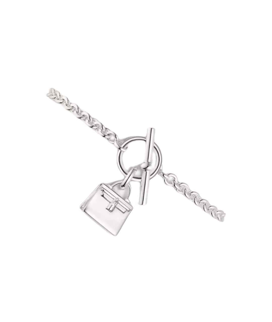 HERMES Серебрянный браслет, фото 2