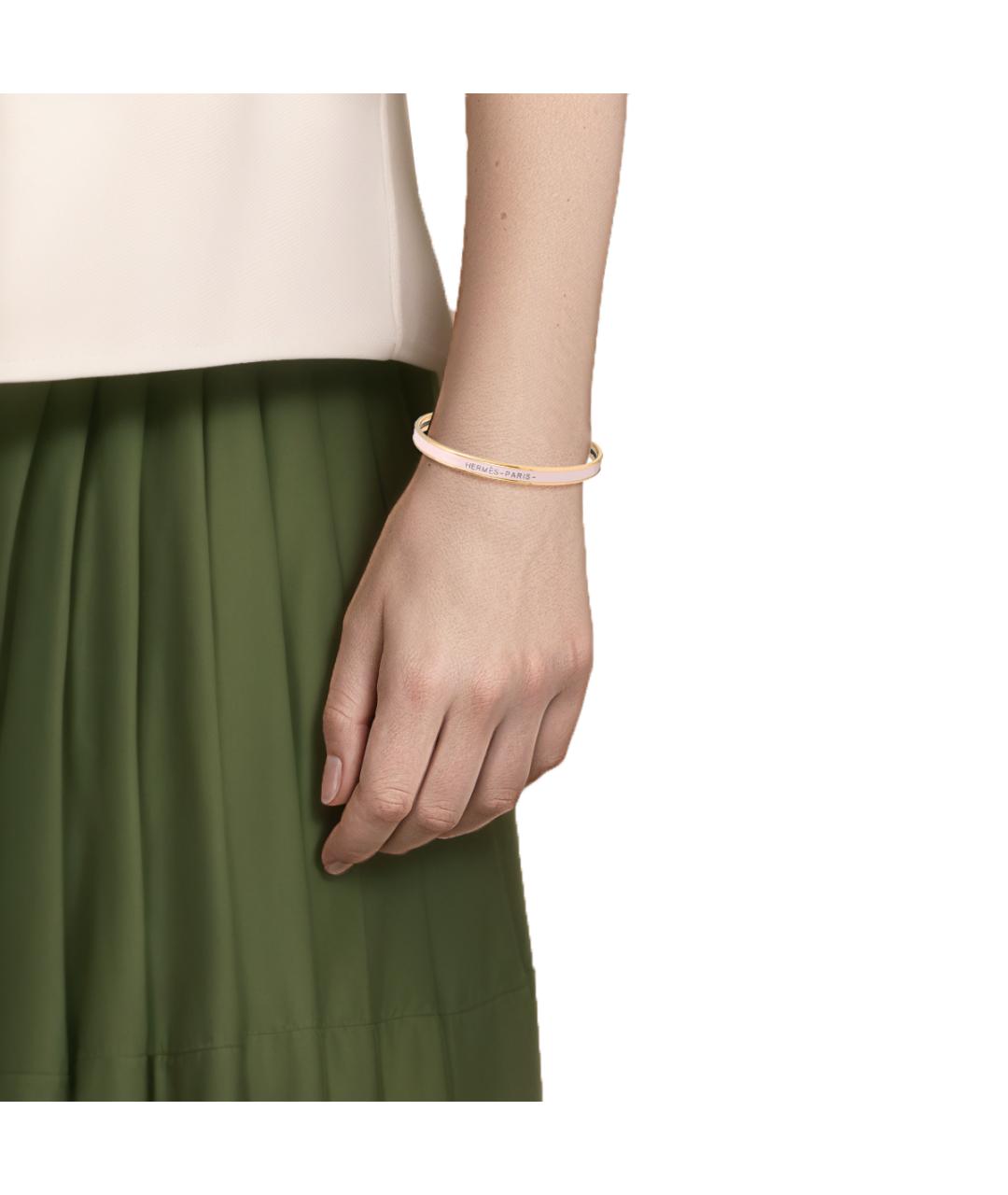 HERMES Розовый браслет, фото 2
