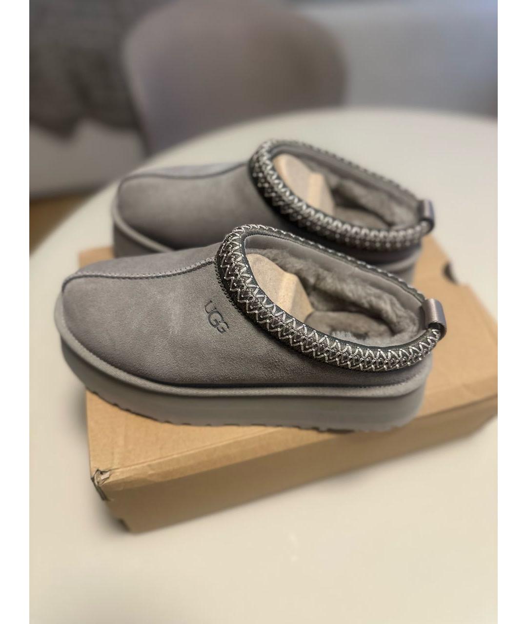 UGG AUSTRALIA Серые замшевые ботинки, фото 4