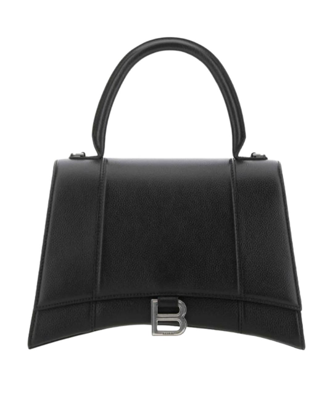 BALENCIAGA Черная кожаная сумка через плечо, фото 1