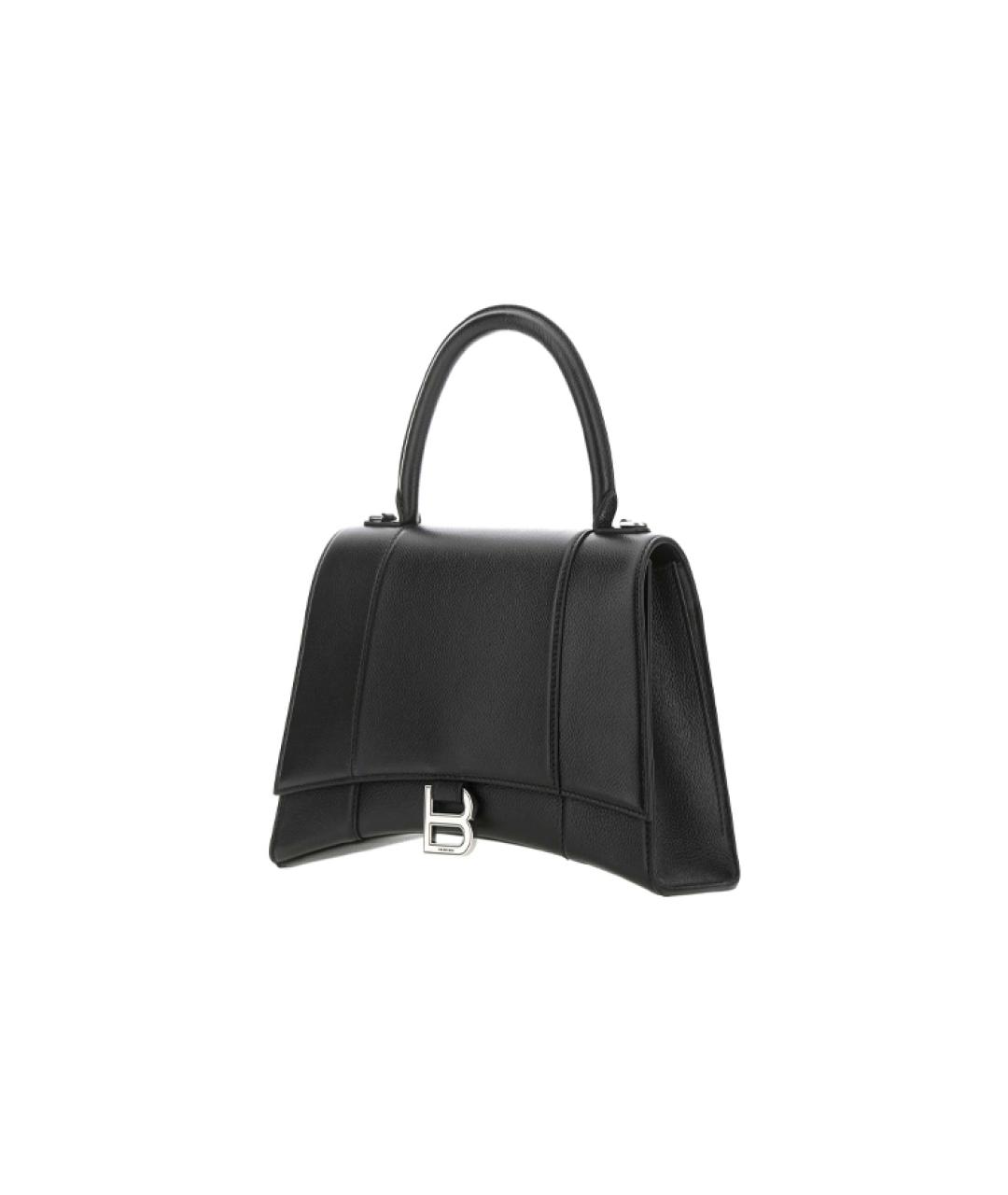 BALENCIAGA Черная кожаная сумка через плечо, фото 2