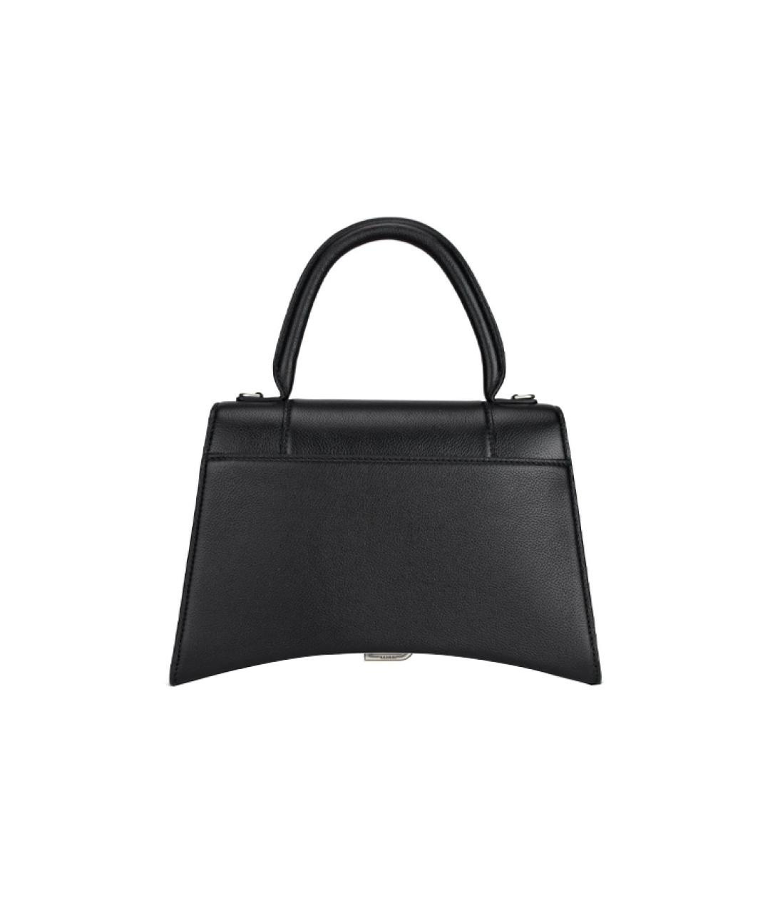 BALENCIAGA Черная кожаная сумка через плечо, фото 4