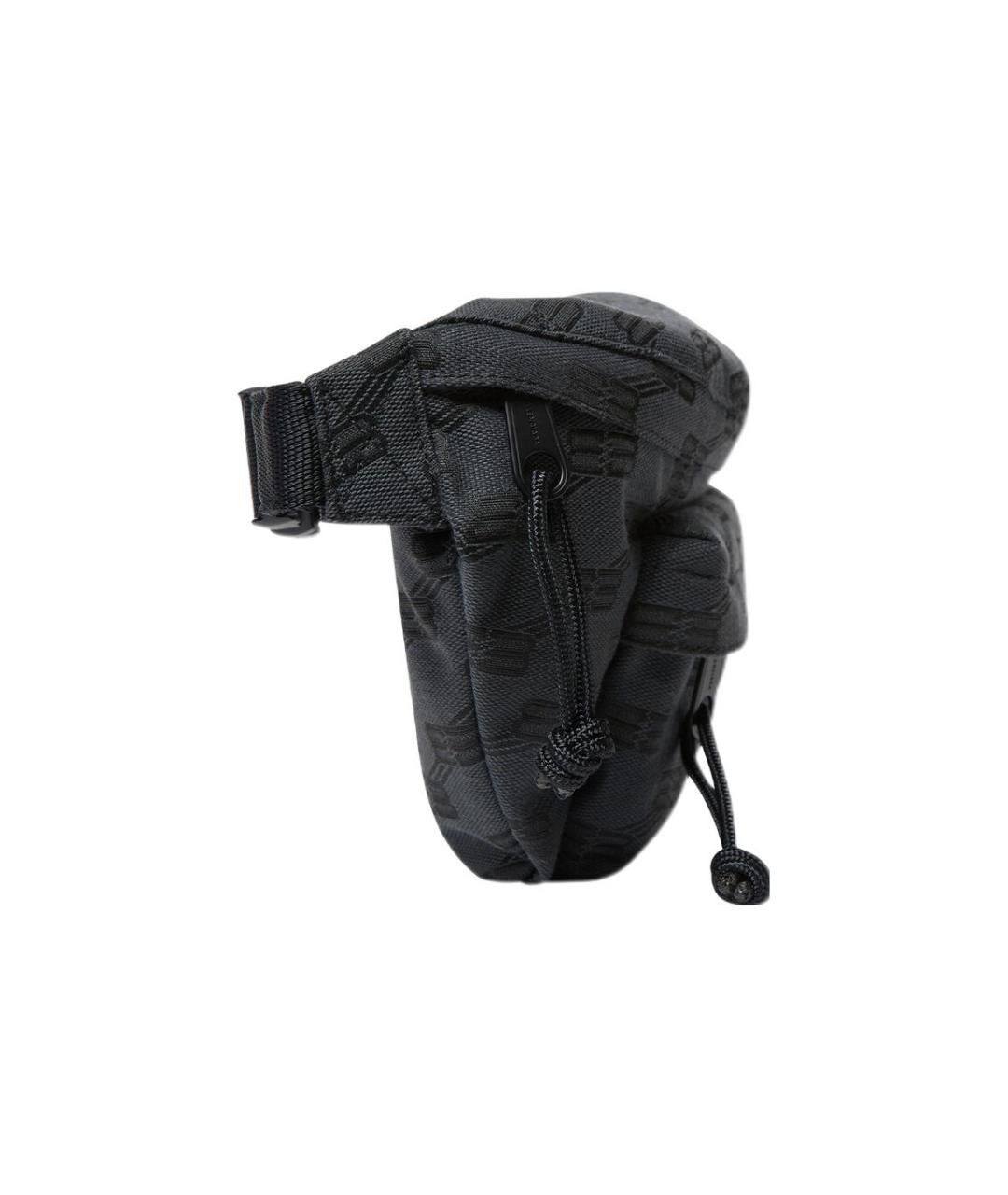 BALENCIAGA Черная тканевая поясная сумка, фото 3