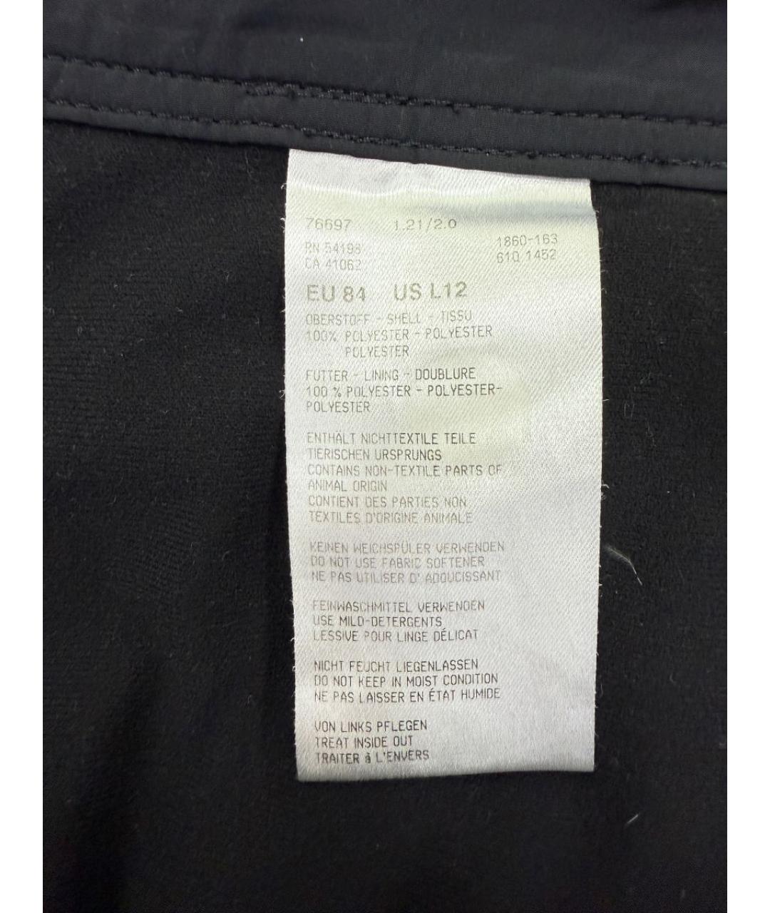 BOGNER Черные полиэстеровые прямые брюки, фото 7