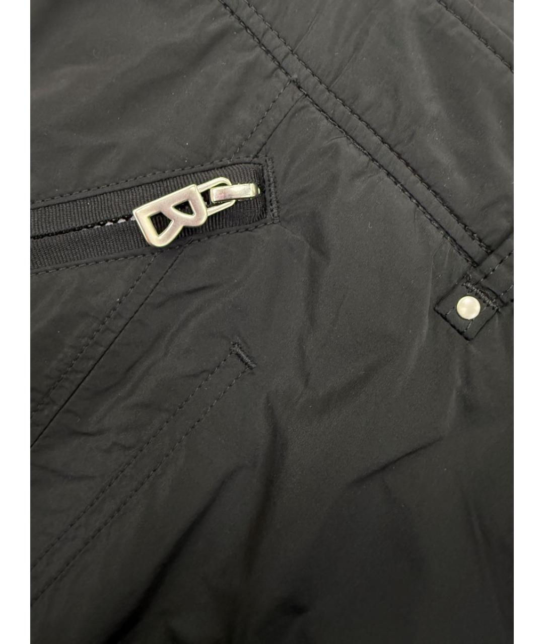 BOGNER Черные полиэстеровые прямые брюки, фото 5